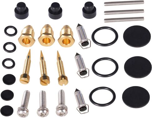Boat Engine 6H3-W0093-02 6H3-W0093-01 6H3-W0093-00 6H3-W0093-03 Carburetor Repair Rebuild Kit & Gasket for Yamaha 60HP 70HP Outboard Motor, fit Sierra 18-7766 6H3-W0093 in Saudi Arabia