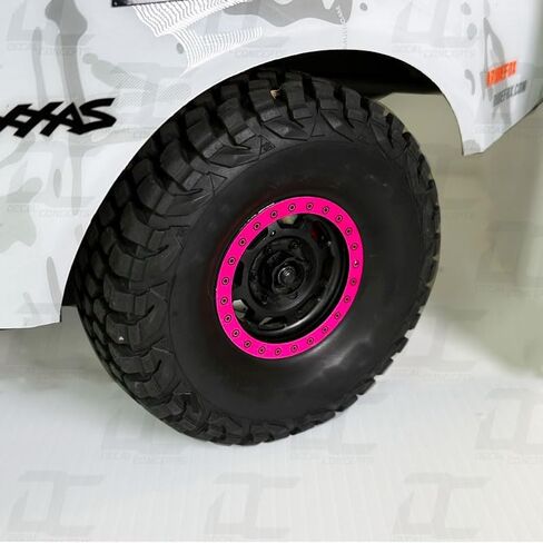 RIM LIP Beadlock Accent Stecent Kit - Fits Traxxas Unlimited Desert Racer (UDR) (مسامير أسود وردي أسود) in Kuwait