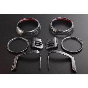 يونيكوس Dash Air Vate Cover ينقذ تأثير الكربون 8x متوافق مع Mini Cooper F55 F56 F57 in Saudi Arabia
