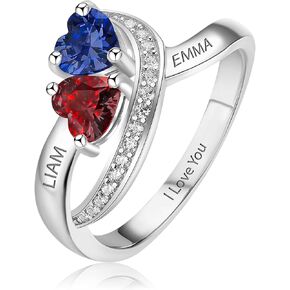 خاتم المولد الفضي الفضي الصلبة المخصصة للمجوهرات المحفورة المخصصة للنساء عيد الأم in Kuwait