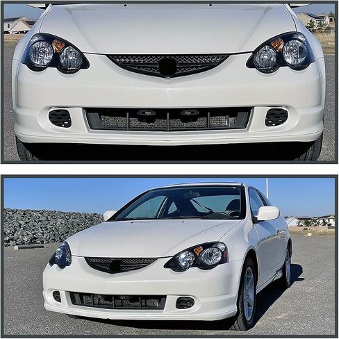 SPEC-D ضبط المصابيح الأمامية السوداء JDM متوافقة مع 2002-2004 ACURA RSX L+R مجموعة مصباح مصباح الرأس in Kuwait