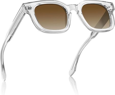 AVAWAY Polarized Sunglasses for Men/Women Uv400 Protection Trendy Classic Acetate Square Outdoor Driving Sun Glasses AV279 in Kuwait