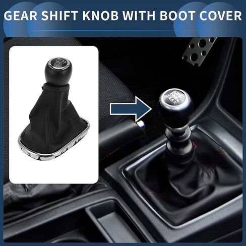 6 مقبض SPEED MANUAL GEAR SHIFTER مع غطاء ، مقبض SHIFTER LEVER عصا التروس الأمامية لشيفروليه كروز 2010-2015 بلاستيك فو ، جلد واحد ، 1 جهاز كمبيوتر in Saudi Arabia