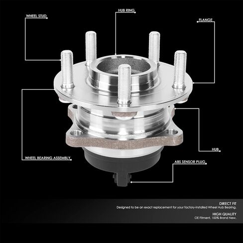 DNA MOTORING OEM-WHA-0113 Rear Wheel Bearing Hub Assembly w/Speed Sensor Compatible with 2007-2020 Santa Fe / 2007-2012 Veracruz / 2011-2015 Sorento in Saudi Arabia