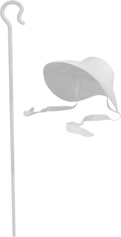 Nicky Bigs Novelties Pilgrim Shepherd Little Bo Peep Bonnet و Crook Hook Matist in Kuwait