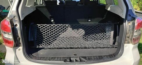 Rear Trunk Organizer Cargo Net for Subaru Forester 1998–2025 – Envelope Style Cargo Net for SUV – Premium Mesh Car Trunk Organizer Vehicle Carrier Storage – Compatible with Forester in Saudi Arabia