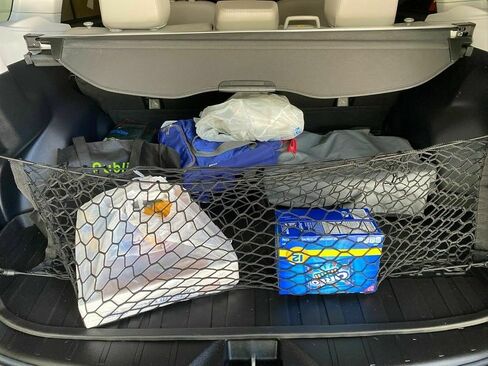 Rear Trunk Organizer Cargo Net for Subaru Forester 1998–2025 – Envelope Style Cargo Net for SUV – Premium Mesh Car Trunk Organizer Vehicle Carrier Storage – Compatible with Forester in Saudi Arabia