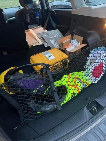 Rear Trunk Organizer Cargo Net for Subaru Forester 1998–2025 – Envelope Style Cargo Net for SUV – Premium Mesh Car Trunk Organizer Vehicle Carrier Storage – Compatible with Forester in Saudi Arabia