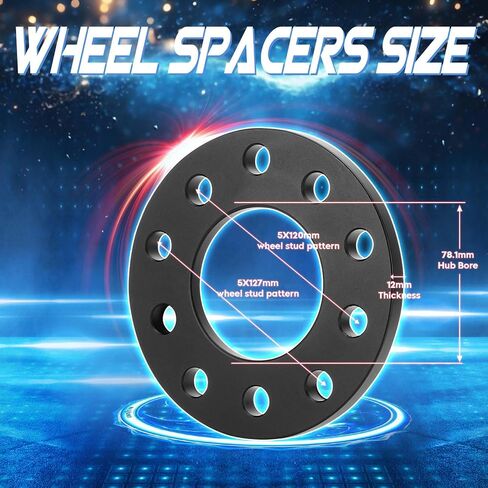 TadaMark 5x120 5x127 Wheel Spacers 6mm 5x5 Wheel Adapters 78.1mm Bore fit for Chevrolet Corvette 1984-2021 Camaro 1982-2002 Dodge Durango 2011-2021 Jeep Grand Cherokee 1994-2021 BMW 128i 135i 4pcs in Saudi Arabia