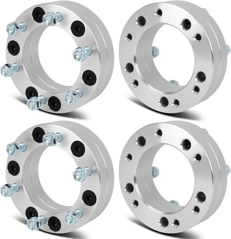 SCITOO 4Pcs 5x5.5 to 6x5.5 Wheel Adapters 2 inch Bore 108mm Studs 1/2" 5 Lug Wheel Spacers No Hubcentric Fit for Ford E-150 2003-2006,for Ford E-150 Club Wagon 2003-2005 in Saudi Arabia