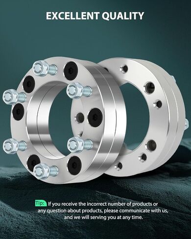 SCITOO 4Pcs 5x5.5 to 6x5.5 Wheel Adapters 2 inch Bore 108mm Studs 1/2" 5 Lug Wheel Spacers No Hubcentric Fit for Ford E-150 2003-2006,for Ford E-150 Club Wagon 2003-2005 in Saudi Arabia