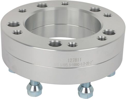 SCITOO 4Pcs 5x5.5 to 6x5.5 Wheel Adapters 2 inch Bore 108mm Studs 1/2" 5 Lug Wheel Spacers No Hubcentric Fit for Ford E-150 2003-2006,for Ford E-150 Club Wagon 2003-2005 in Saudi Arabia