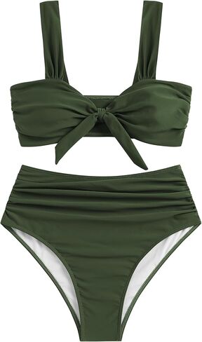 مجموعات بيكيني عالية الخصر للنساء بدلات السباحة 2025 البطن in Kuwait