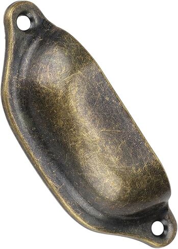 LiebeWH 8pcs Antique Furniture Handles Set, Semicircular Kitchen Cabinet Handles 83mm / 3.3inch Screw Spacing Pulls for Chest Bookcase Drawer (Black) in Saudi Arabia