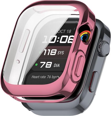 FitTurn Screen Protector Case for Huawei Watch D2 TPU Slim Case Cover [Plating Metal Color Frame] [3D Full Coverage] Shell Protective for Huawei Watch D2 Smartwatch (6Pack) in Saudi Arabia