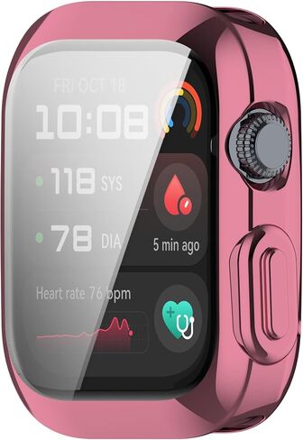 FitTurn Screen Protector Case for Huawei Watch D2 TPU Slim Case Cover [Plating Metal Color Frame] [3D Full Coverage] Shell Protective for Huawei Watch D2 Smartwatch (6Pack) in Saudi Arabia