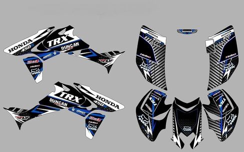 KRAZYGRAPHICS.com ATV Graphics Kit Sticker ملصق متوافق مع Honda TRX 450 2004-2014 in Saudi Arabia