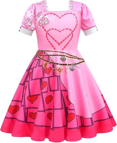 Princess Costume Dress for Girls Halloween Cosplay Outfits with Wig and Gloves4-10Y in Saudi Arabia