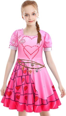 Princess Costume Dress for Girls Halloween Cosplay Outfits with Wig and Gloves4-10Y in Saudi Arabia