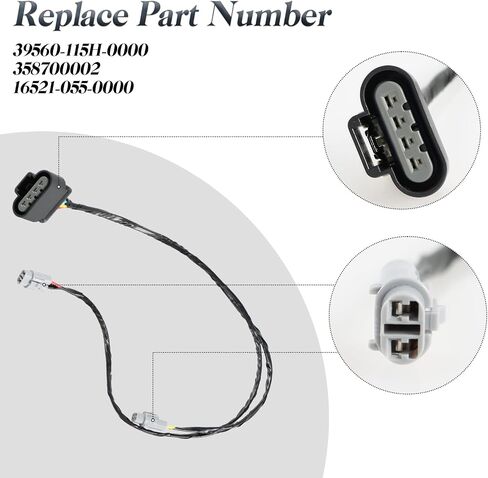 FUSCH New Fuel Pump Wiring Harness Compatible with Massimo Cub Cadet Bennche EFI MSU UTV Replace#: 39560-115H-0000 in Saudi Arabia