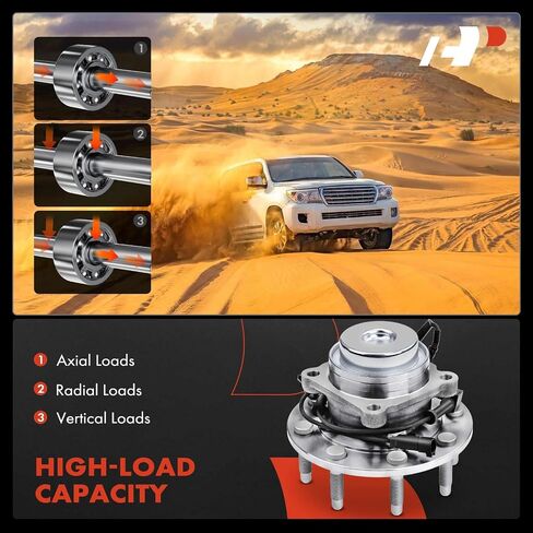 A-Premium Front Wheel Bearing and Hub Assembly with ABS & 8-Lug Compatible with Chevrolet GMC Models - 2018-2023 - Express 2500 3500 4500 & Savana 2500 3500 4500, RWD Only in Saudi Arabia
