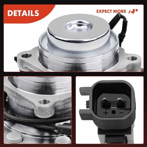A-Premium Front Wheel Bearing and Hub Assembly with ABS & 8-Lug Compatible with Chevrolet GMC Models - 2018-2023 - Express 2500 3500 4500 & Savana 2500 3500 4500, RWD Only in Saudi Arabia