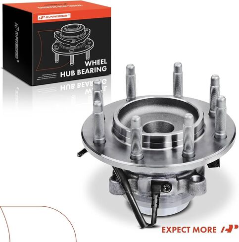 A-Premium Front Wheel Bearing and Hub Assembly with ABS & 8-Lug Compatible with Chevrolet GMC Models - 2018-2023 - Express 2500 3500 4500 & Savana 2500 3500 4500, RWD Only in Saudi Arabia