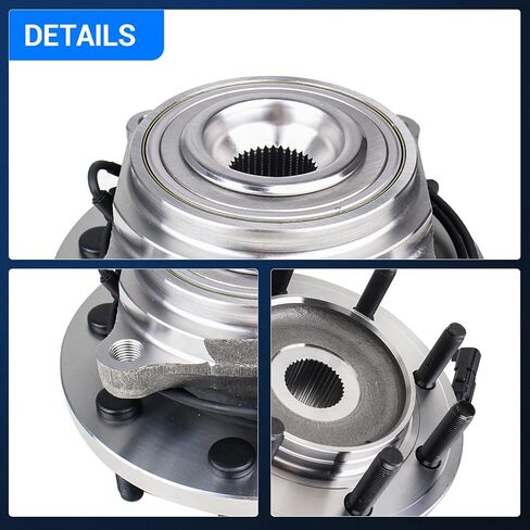 AutoRound 515148 4WD Wheel Wheel Bearing and Hub Assembate مع 2012-2013 RAM 2500/3500 ، 8 lug w/ABS ، مجموعة من 2 in Saudi Arabia