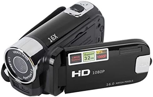 Video Camera Camcorder Digital Camera Recorder Full HD 4K 30FPS 48MP 2.7Inch 16X Digital Zoom Vlogging Camera Recorder, with USB Cable (Black) in Kuwait