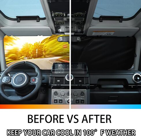 Car Front Windshield Sun Shade Compatible with Ineos Grenadier 2020-2025 Sunshade Foldable UV Reflector Auto Window Sunshade Visor Shield Cover (Style A) in Saudi Arabia