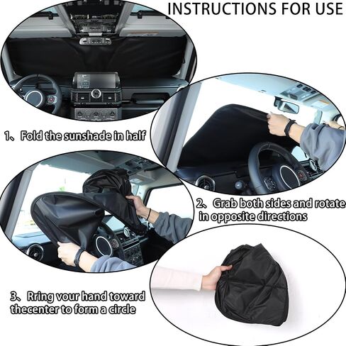 Car Front Windshield Sun Shade Compatible with Ineos Grenadier 2020-2025 Sunshade Foldable UV Reflector Auto Window Sunshade Visor Shield Cover (Style A) in Saudi Arabia