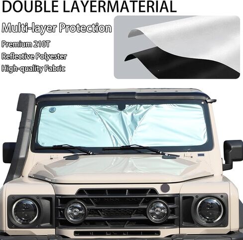Car Front Windshield Sun Shade Compatible with Ineos Grenadier 2020-2025 Sunshade Foldable UV Reflector Auto Window Sunshade Visor Shield Cover (Style A) in Saudi Arabia