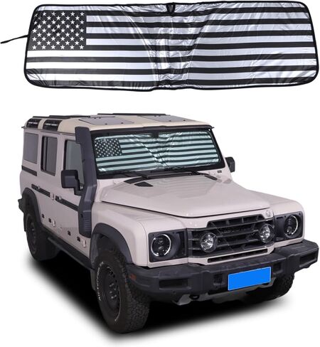 Car Front Windshield Sun Shade Compatible with Ineos Grenadier 2020-2025 Sunshade Foldable UV Reflector Auto Window Sunshade Visor Shield Cover (Style A) in Saudi Arabia