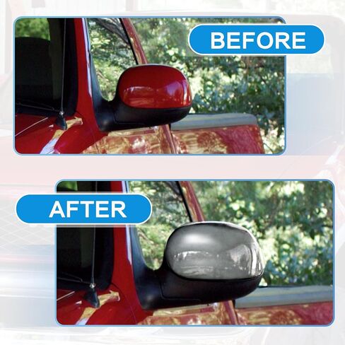 TOP-VIGOR Compatible with Ford F-150 1997-2003, Ford Expedition 1997-2002, Lincoln Navigator 1998-1999, 2pcs Full Mirror Covers Replacement – Chrome Plated Mirror Caps for Left & Right Side in Saudi Arabia