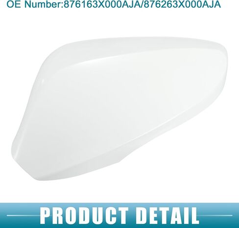 غطاء مرآة الرؤية الخلفية غطاء رقم 876163x000AJA/876263x000AJA غطاء مرآة الباب الأيسر الأيسر مناسب مع ضوء إشارة الدوران لـ Hyundai Elantra 2011-2014 Hatchback ABS White 1 زوج in Kuwait