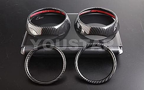 UNICUS Dash Air Vent Cover Trims Carbon Effect 8X Compatible with MINI Cooper F55 F56 F57 in Saudi Arabia