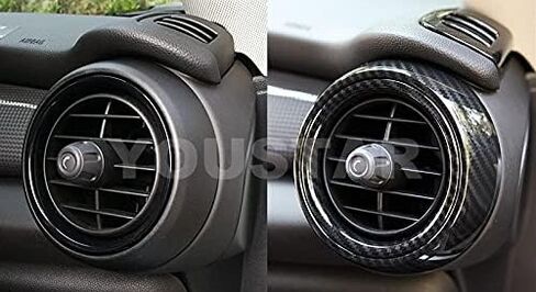 UNICUS Dash Air Vent Cover Trims Carbon Effect 8X Compatible with MINI Cooper F55 F56 F57 in Saudi Arabia