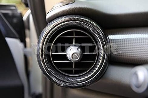 UNICUS Dash Air Vent Cover Trims Carbon Effect 8X Compatible with MINI Cooper F55 F56 F57 in Saudi Arabia