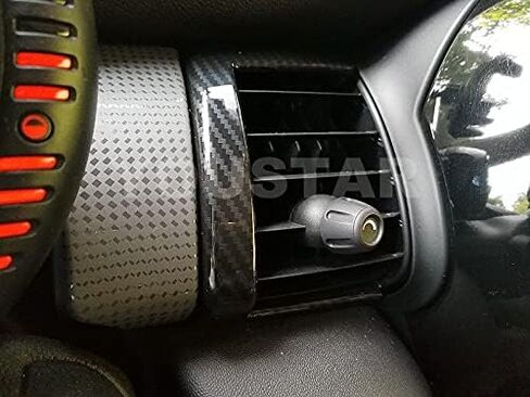 UNICUS Dash Air Vent Cover Trims Carbon Effect 8X Compatible with MINI Cooper F55 F56 F57 in Saudi Arabia