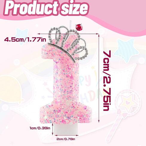 Green Bow 1st Birthday Candle Number 1 Glitter Candles Cake Topper Decorations for Girl Baby Shower Anniversary Birthday Party Wedding Decor Supplies in Saudi Arabia