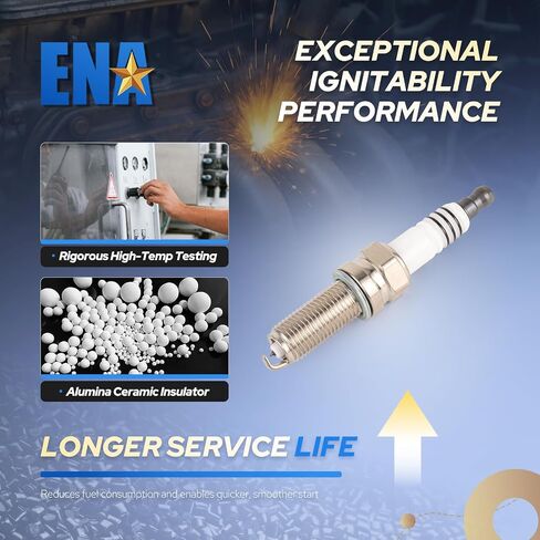 ENA Set of 6 Spark Plug Compatible with Dodge Kia Mercedes-Benz Sprinter 2500 3500 Soul C350 GLK350 E350 GLK350 ML350 ML450 R350 Replacement for 93911 LKR7AIX XP5702 in Saudi Arabia