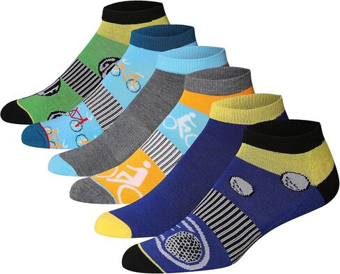 JAMES FIALLO Men's 6-Pair Value Pack Athletic Performance Cushioned Low Cut Sport Socks in Saudi Arabia