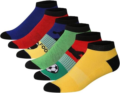 JAMES FIALLO Men's 6-Pair Value Pack Athletic Performance Cushioned Low Cut Sport Socks in Saudi Arabia