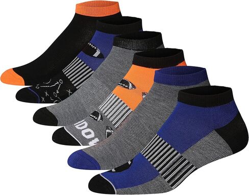 JAMES FIALLO Men's 6-Pair Value Pack Athletic Performance Cushioned Low Cut Sport Socks in Saudi Arabia