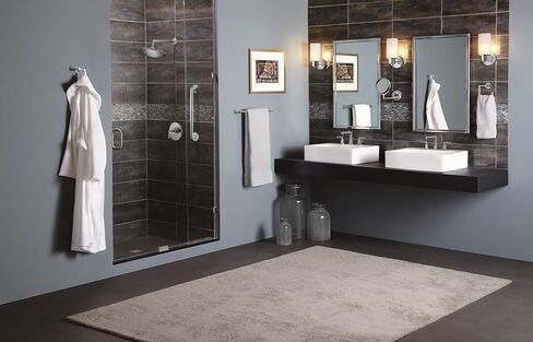 Moen TS43002 Arris Two-Handle Modern 8 in. Widespread Bathroom Faucet Trim Kit, Valve Required, Chrome in Kuwait