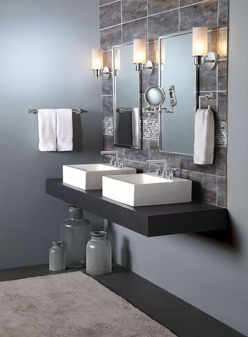 Moen TS43002 Arris Two-Handle Modern 8 in. Widespread Bathroom Faucet Trim Kit, Valve Required, Chrome in Kuwait