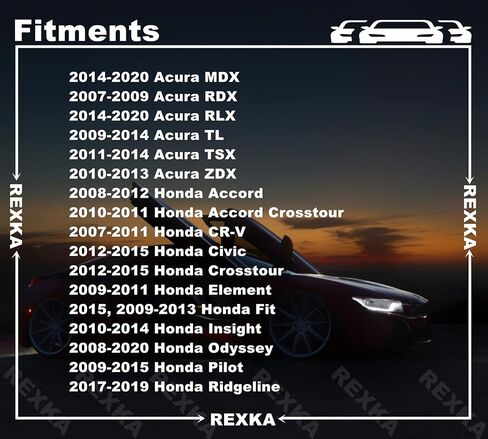 Rexka 10pcs Tailgate Garnish Clips for Honda Acura 91513-SJK-003 Accord Civic Crosstour MDX RDX RLX TL TSX in Kuwait