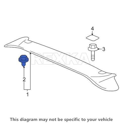 Rexka 10pcs Tailgate Garnish Clips for Honda Acura 91513-SJK-003 Accord Civic Crosstour MDX RDX RLX TL TSX in Kuwait
