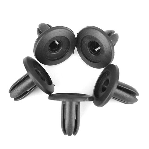 100Pcs 6mm Car Plastic Rivets Car Body Plastic Push Pin Rivet Fasteners Black Fastener Bumper Push Pin Clip in Saudi Arabia