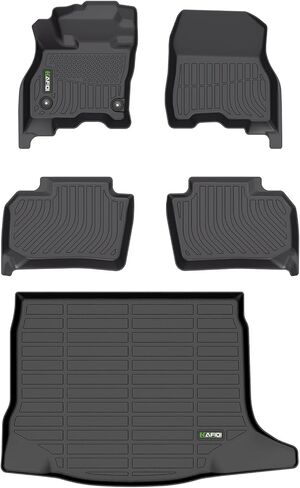 Floor Mats Custom for 2009-2015 Honda Pilot Model All Weather Protection TPE Heavy Duty Automotive Floor Liners 1st& 2nd& 3rd Row Full Set Accessories-Black in Kuwait